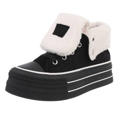 Sneakers High für Damen in Schwarz