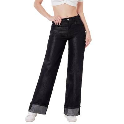 Relaxed Fit Jeans für Damen in Schwarz