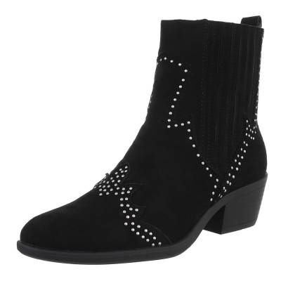Western- & Bikerboots für Damen in Schwarz