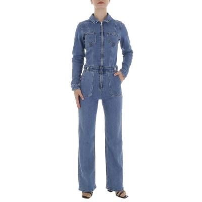 Langer Jumpsuit für Damen in Blau