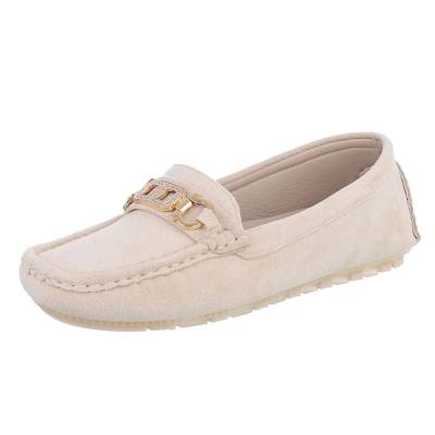 Loafers for women in beige