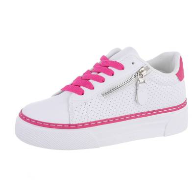 Sneakers Low für Damen in Weiß und Pink