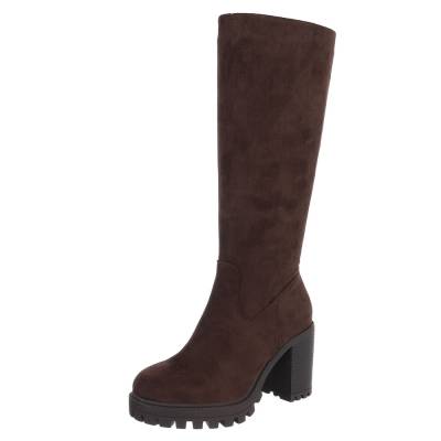 Heeled boots for women in brown