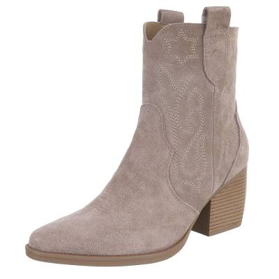 Western- & Bikerboots für Damen in Grau und Braun