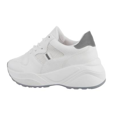 Sneakers low für Damen in Weiß und Grau