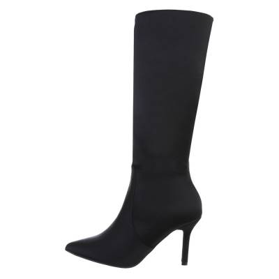 High-Heel Stiefel für Damen in Schwarz