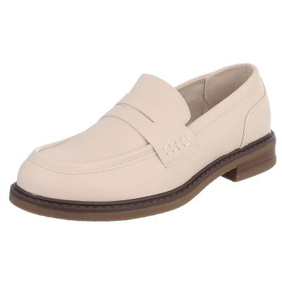 Loafers for women in beige