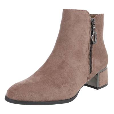 Klassische Stiefeletten für Damen in Hellbraun