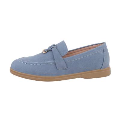 Loafers for women in light-blue