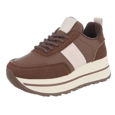 Sneakers Low für Damen in Braun und Beige