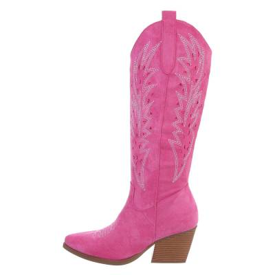 Cowboy & biker boots for women in pink