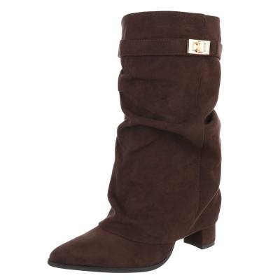 Heeled boots for women in brown