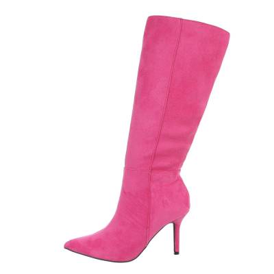 Heeled boots for women in pink