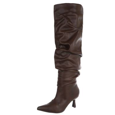 Over-the-knee boots for women in brown