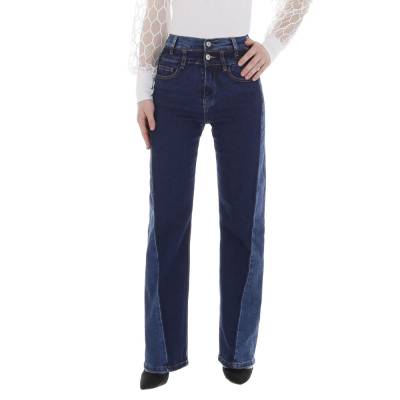 Straight leg jeans for women in dark-blue and blue