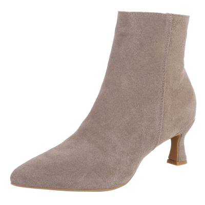 Klassische Stiefeletten für Damen in Hellbraun