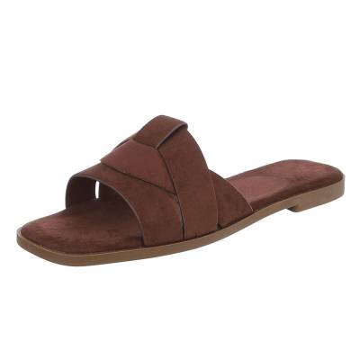 Mules for women in brown