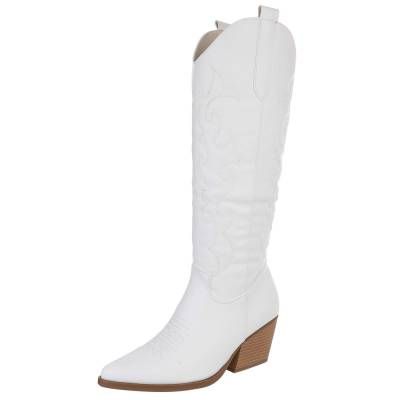 Western- & Bikerstiefel für Damen in Weiß