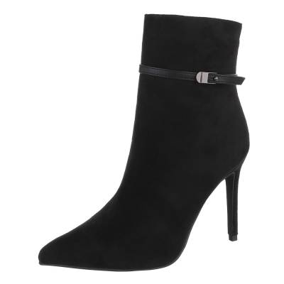 Heeled ankle boots for women in black