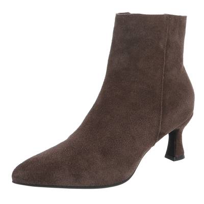 Klassische Stiefeletten für Damen in Braun