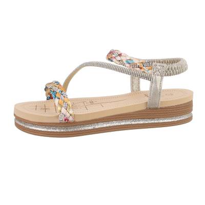 Strappy sandals for women in gold