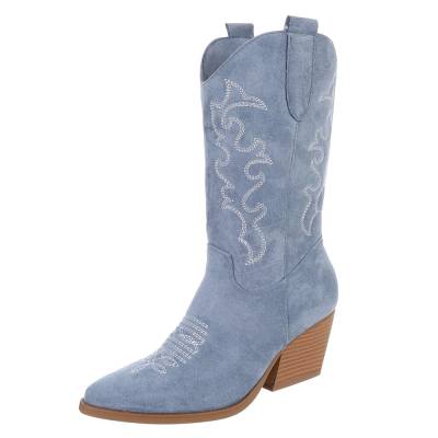 Western- & Bikerstiefel für Damen in Hellblau