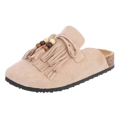 Pantoletten für Damen in Beige