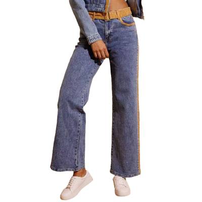 Relaxed fit jeans for women in blue