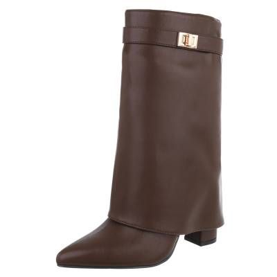 High-Heel Stiefel für Damen in Braun