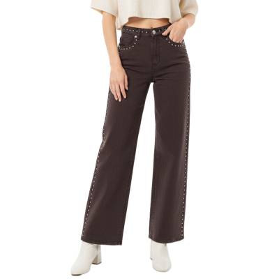 Relaxed Fit Jeans für Damen in Braun