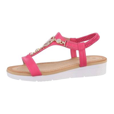 Strappy sandals for women in pink
