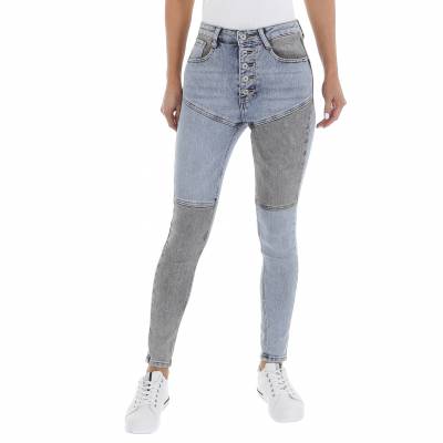Skinny Jeans für Damen in Blau und Grau