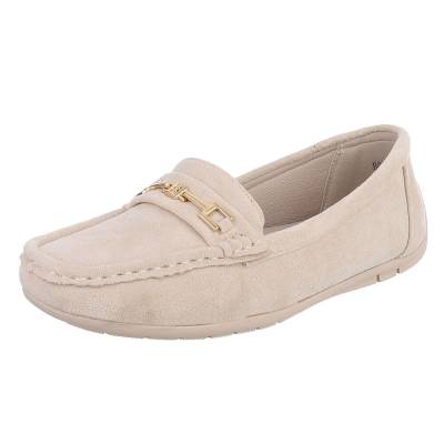Loafers for women in beige
