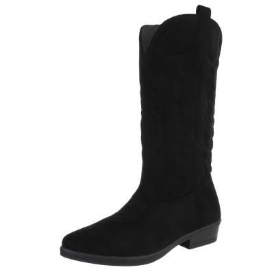 Western- & Bikerstiefel für Damen in Schwarz