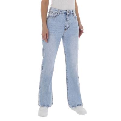 Straight Leg Jeans für Damen in Hellblau
