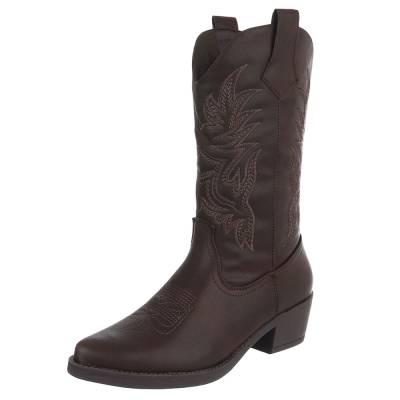Western- & Bikerstiefel für Damen in Braun
