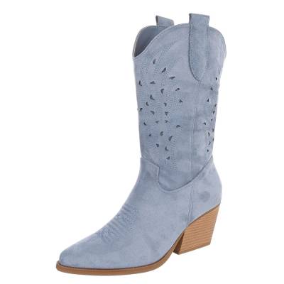 Western- & Bikerstiefel für Damen in Hellblau