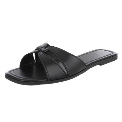 Pantoletten für Damen in Schwarz