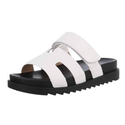 Platform sandals for women in white