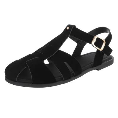 Riemchensandalen für Damen in Schwarz