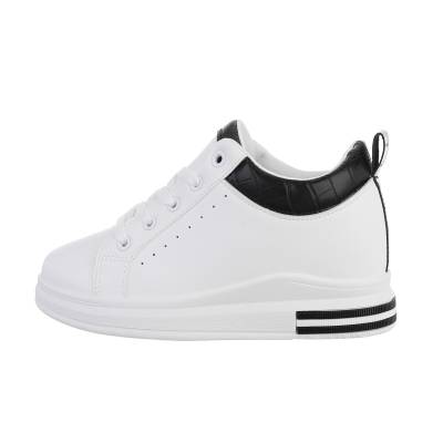 Sneakers low für Damen in Weiß und Schwarz