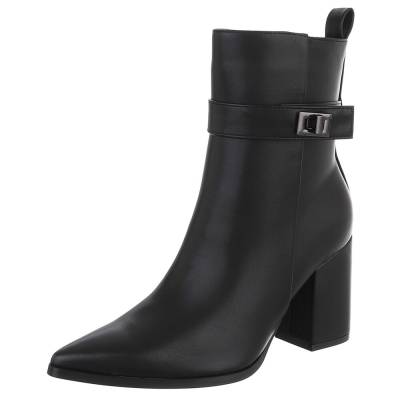 Heeled ankle boots for women in black