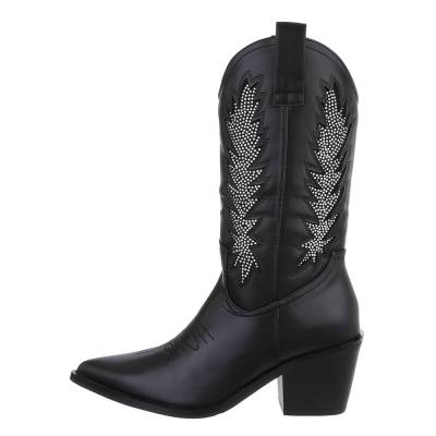 Cowboy & biker boots for women in black