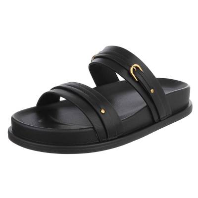 Pantoletten für Damen in Schwarz