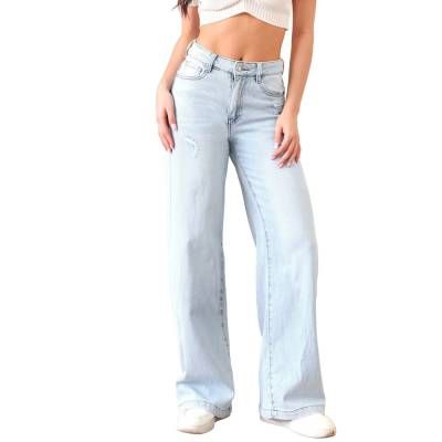Relaxed Fit Jeans für Damen in Hellblau