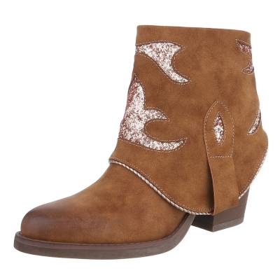 Western- & Bikerboots für Damen in Camel