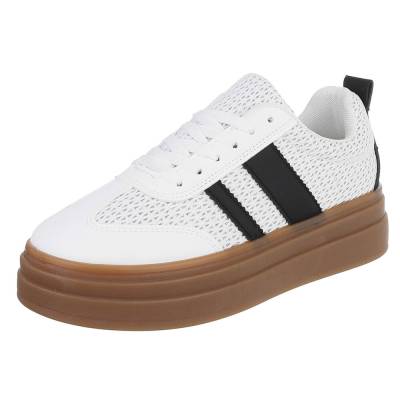 Low-top sneakers for women in black and white