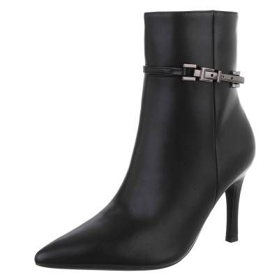 High-Heel Stiefeletten für Damen in Schwarz