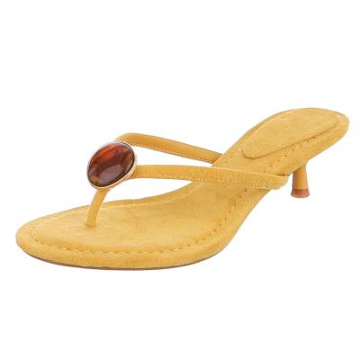 Zehentrenner für Damen in Gelb