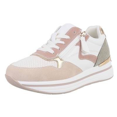 Sneakers Low für Damen in Altrosa und Beige